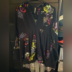 Free People Butterfly Tunic Top - Size Small
